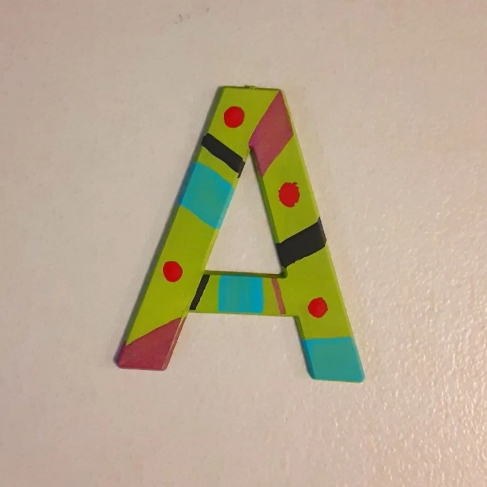 🌞HANDPAINTED INITIAL LETTER A